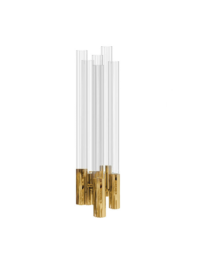 Burj 6 Light Crystal Wall Sconce - Luxxu - Luxury Lighting Boutique