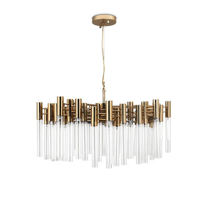 Burj Suspension 54 Light Crystal Modern Chandelier - Luxxu - Luxury Lighting Boutique