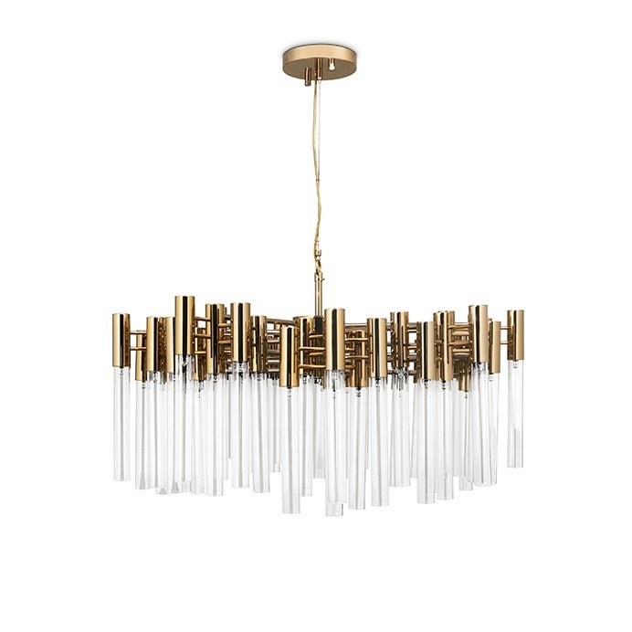 Burj Suspension 54 Light Crystal Modern Chandelier - Luxxu - Luxury Lighting BoutiqueModern Crystal ChandeliersLuxxu