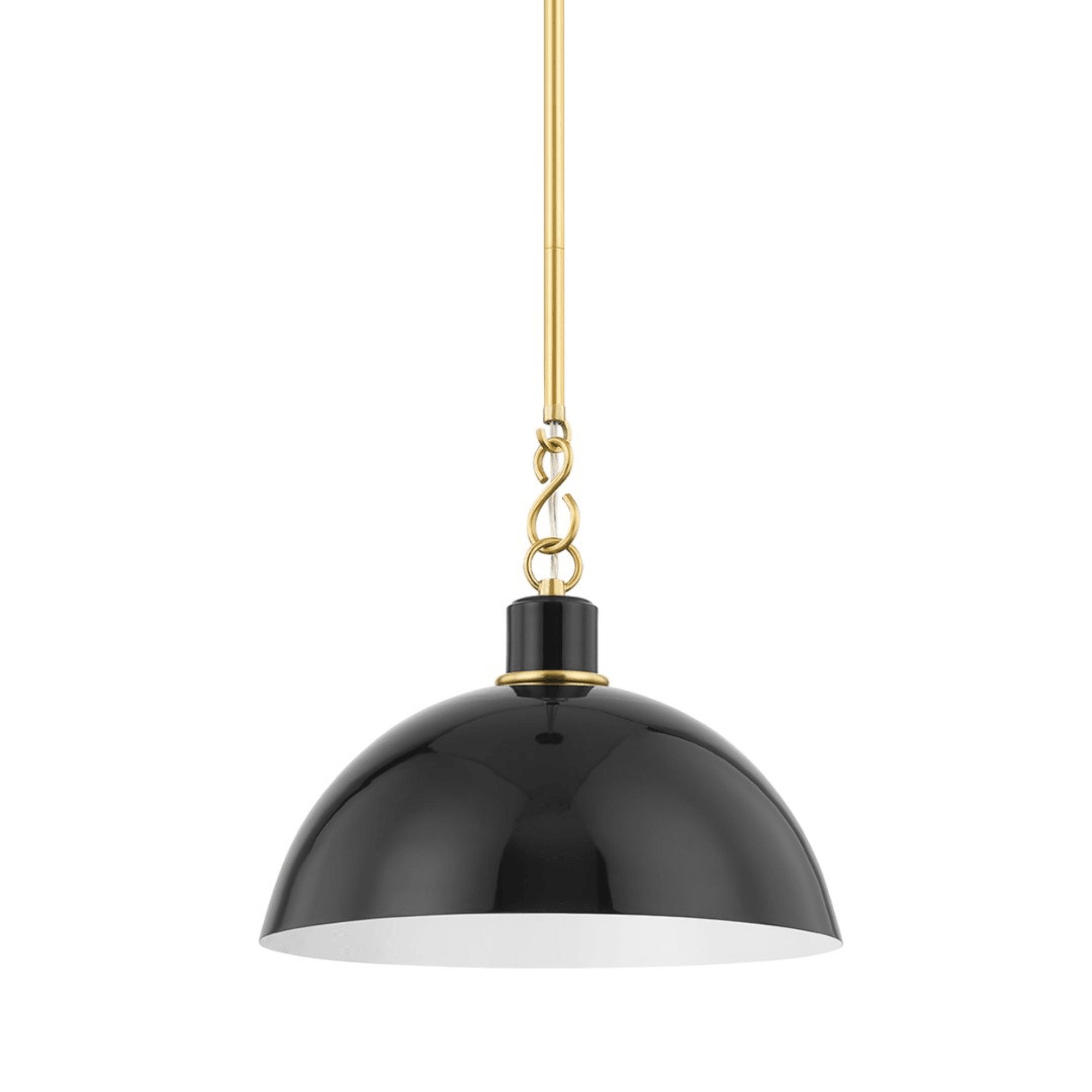 Camille S/L Pendant (H769701S - AGB/GBK) - Mitzi - Luxury Lighting BoutiqueBrass/Metal ChandeliersMitzi