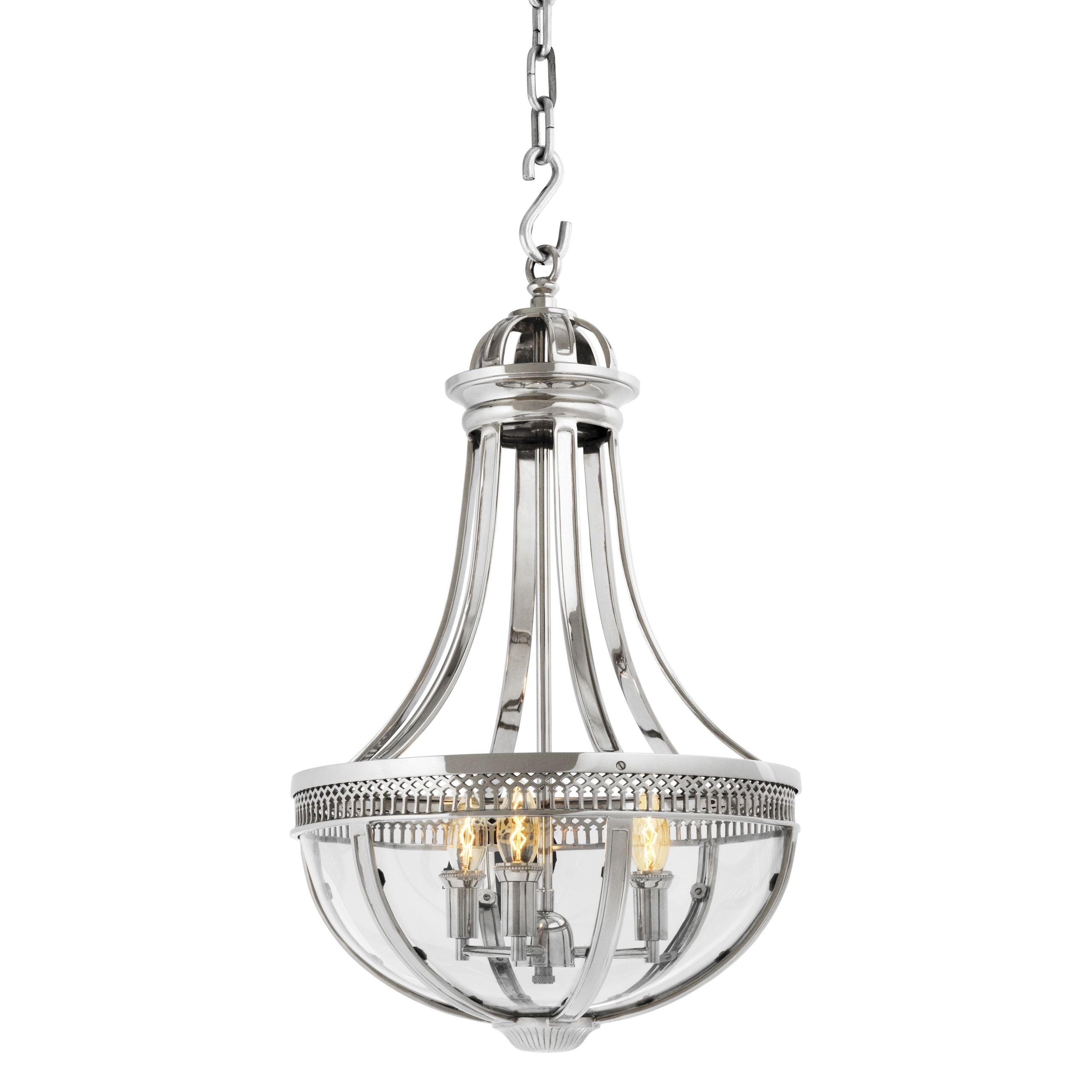 Capitol Hill Small Nickel Lantern - Eichholtz - Luxury Lighting Boutique