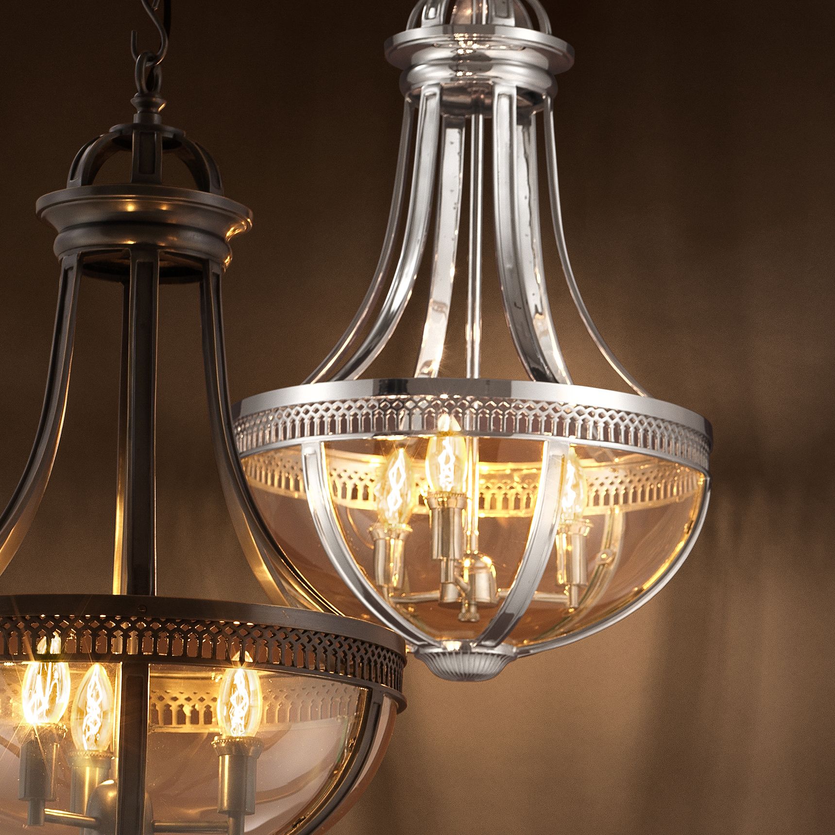 Capitol Hill Small Nickel Lantern - Eichholtz - Luxury Lighting BoutiqueHall LanternEichholtz