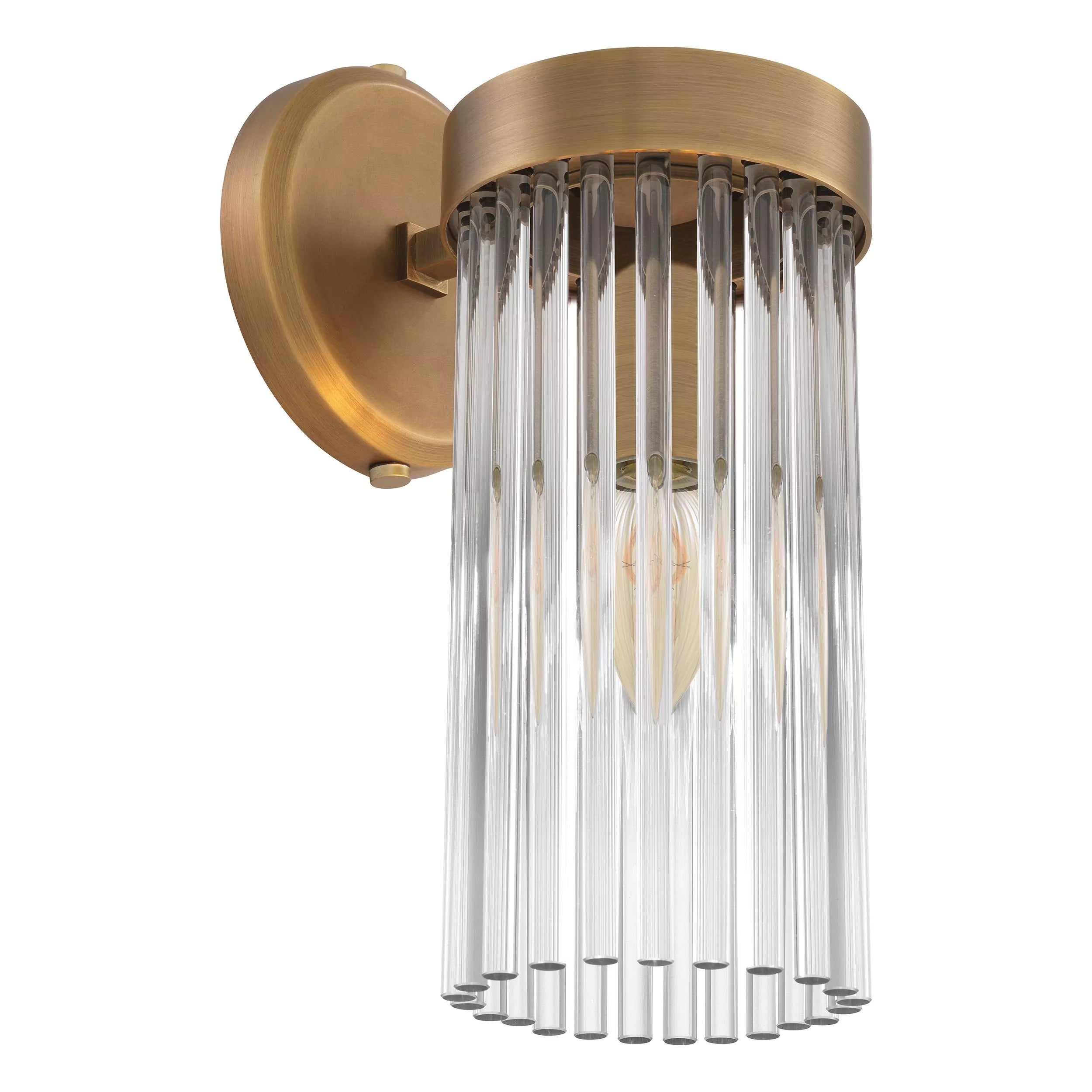 Carnero Wall Lamp - (Antique Brass Finish | Clear Glass) - Eichholtz - Luxury Lighting Boutique