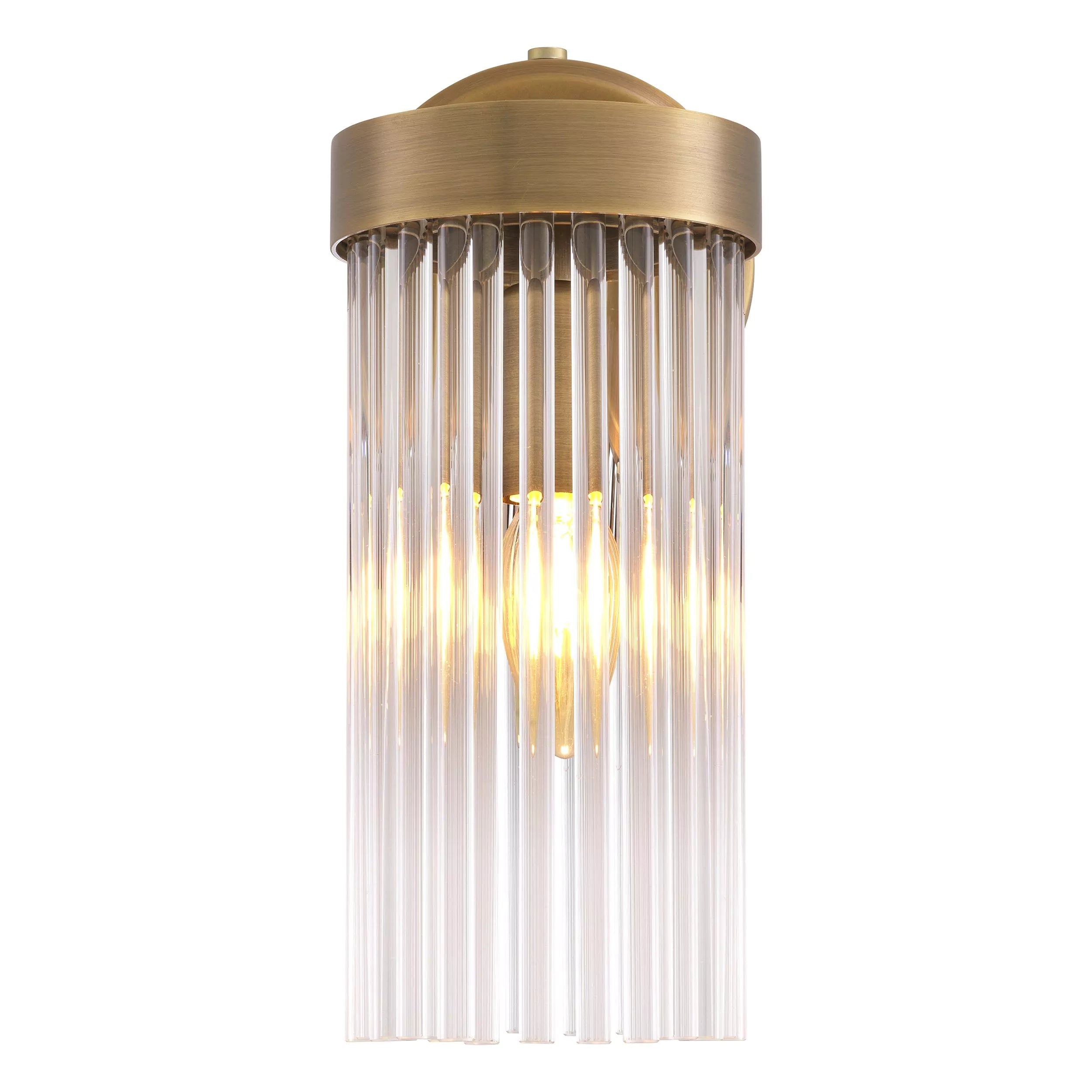 Carnero Wall Lamp - (Antique Brass Finish | Clear Glass) - Eichholtz - Luxury Lighting Boutique