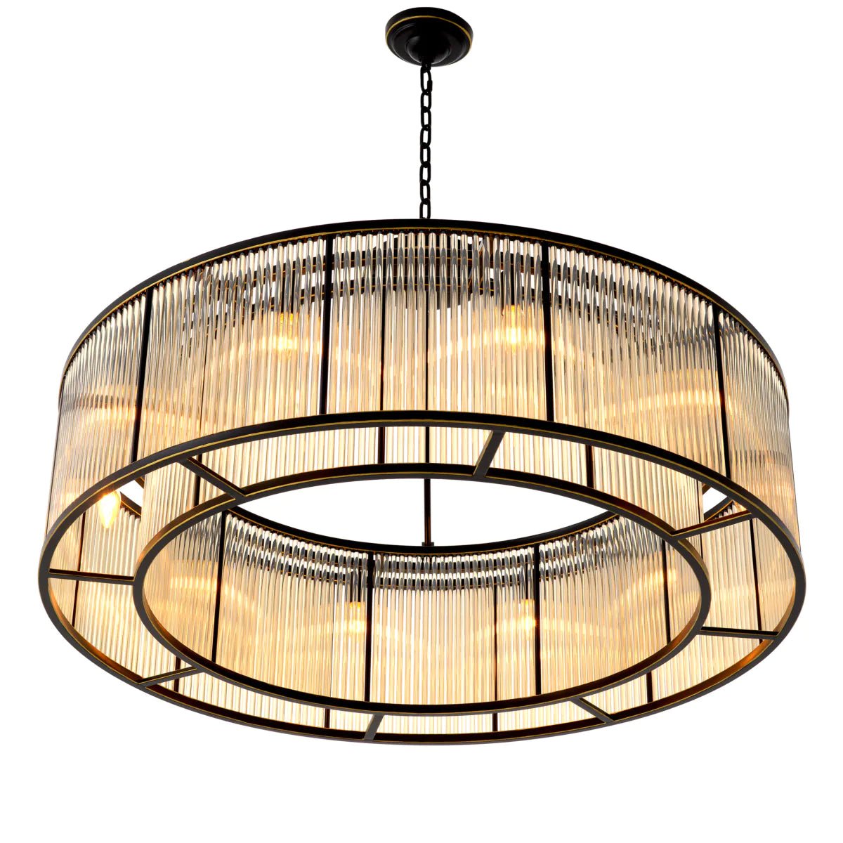 Bernardi XL Ceiling Lamp - Eichholtz - Luxury Lighting BoutiqueBrass/Metal ChandeliersEichholtz