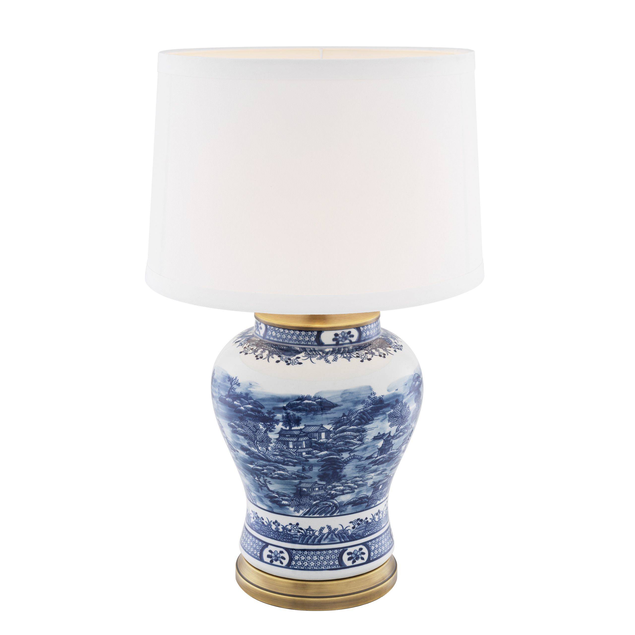 Chinese Blue Ceramic Table Lamp - Eichholtz - Luxury Lighting BoutiqueTable LampEichholtz