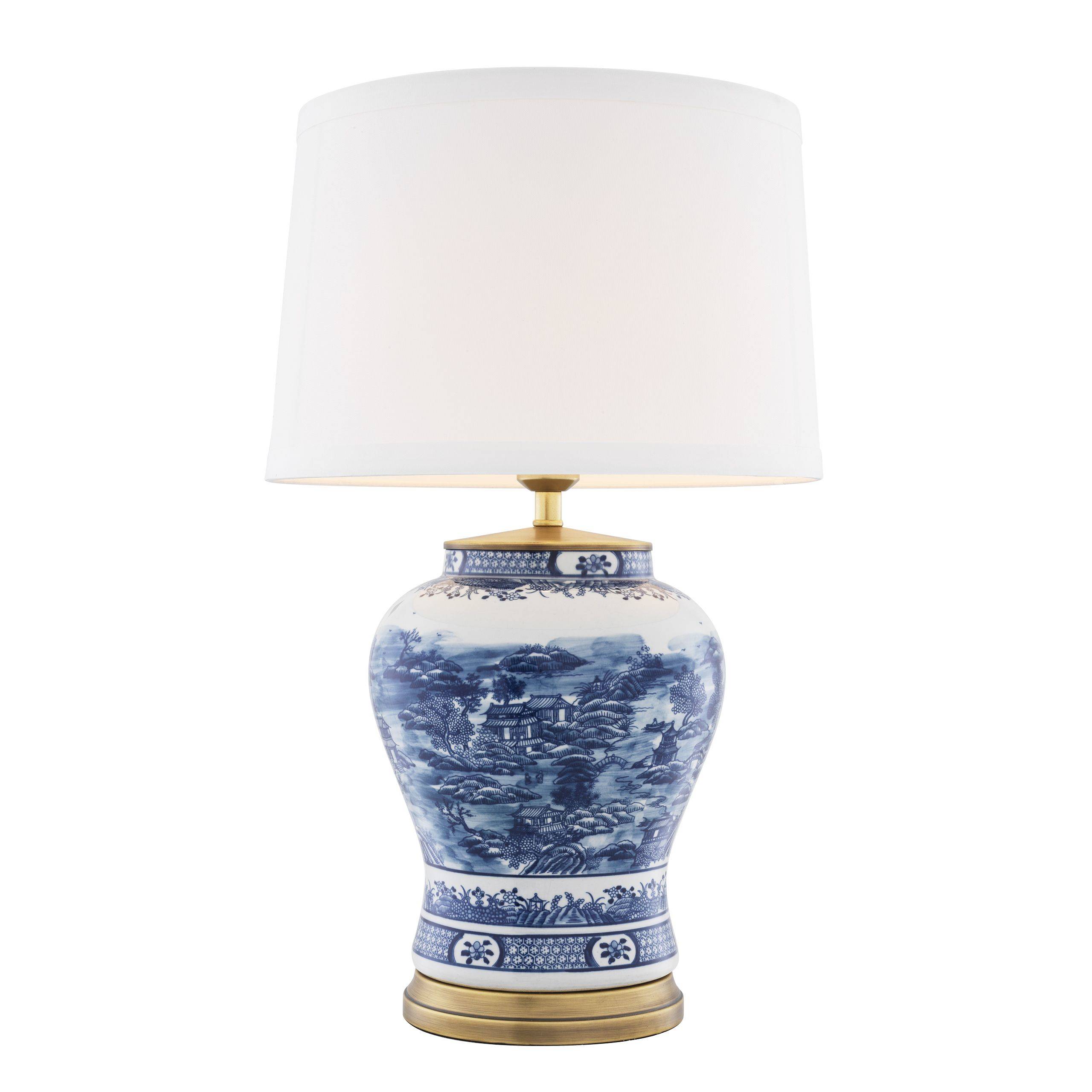 Chinese Blue Ceramic Table Lamp - Eichholtz - Luxury Lighting BoutiqueTable LampEichholtz