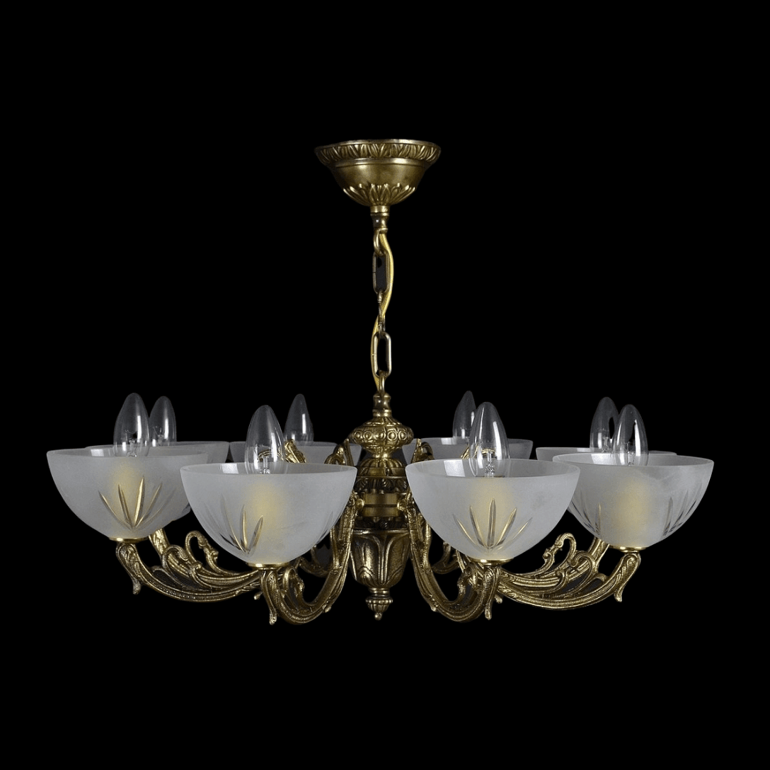 Cirrus 8 Light Traditional Brass Chandelier - Wranovsky - Luxury Lighting BoutiqueBrass/Metal ChandeliersWranovsky