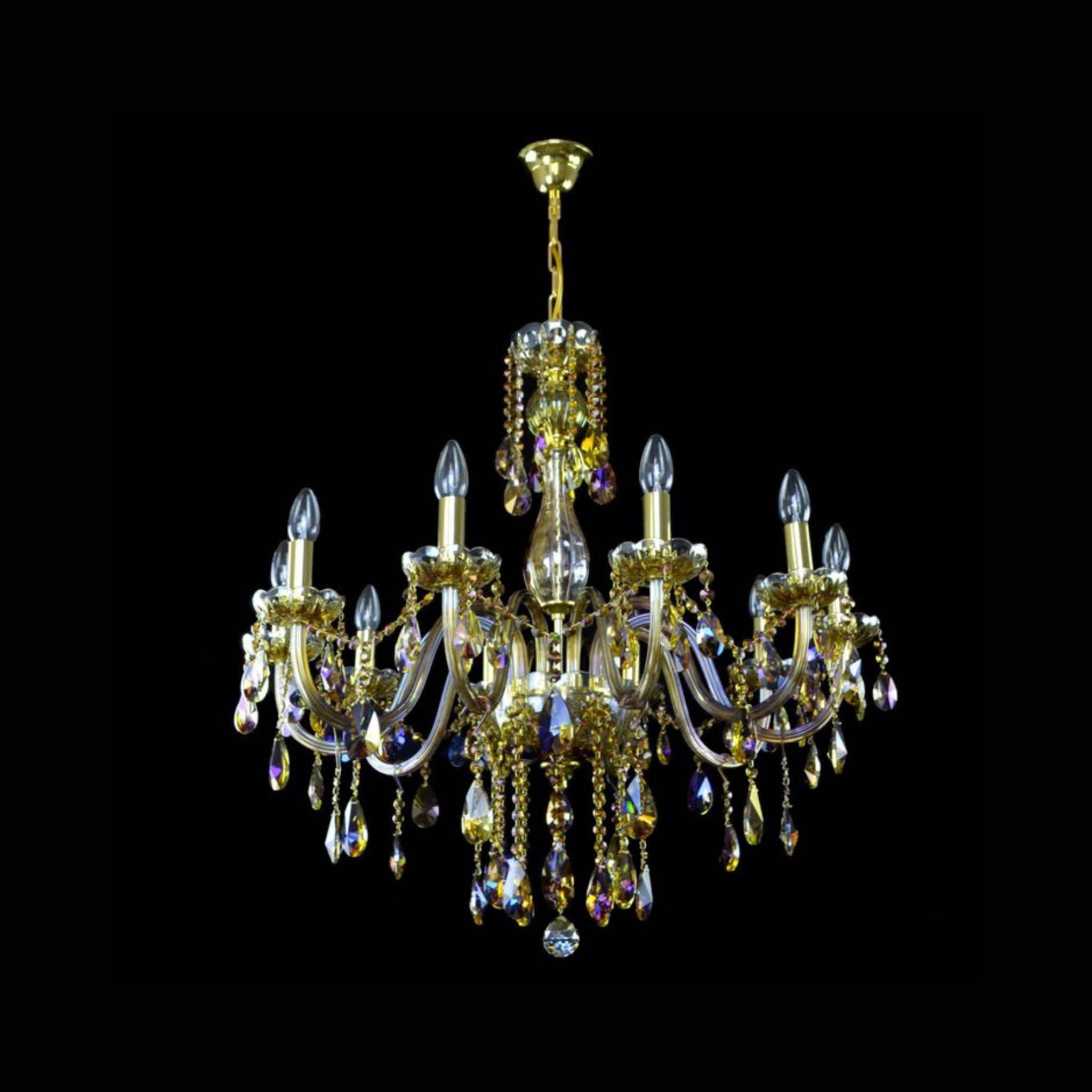 Clarit 10 Crystal Glass Chandelier - Wranovsky - Luxury Lighting Boutique