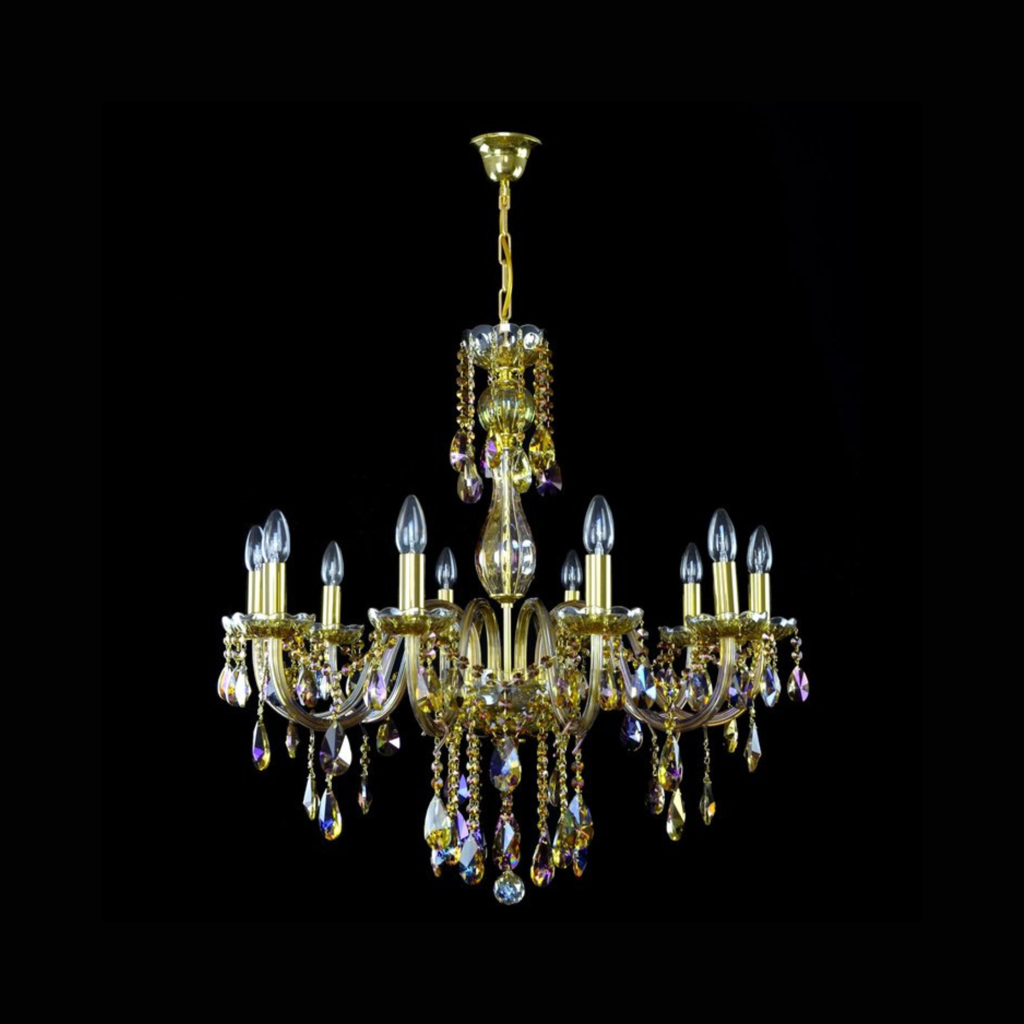 Clarit 10 Crystal Glass Chandelier - Wranovsky - Luxury Lighting Boutique