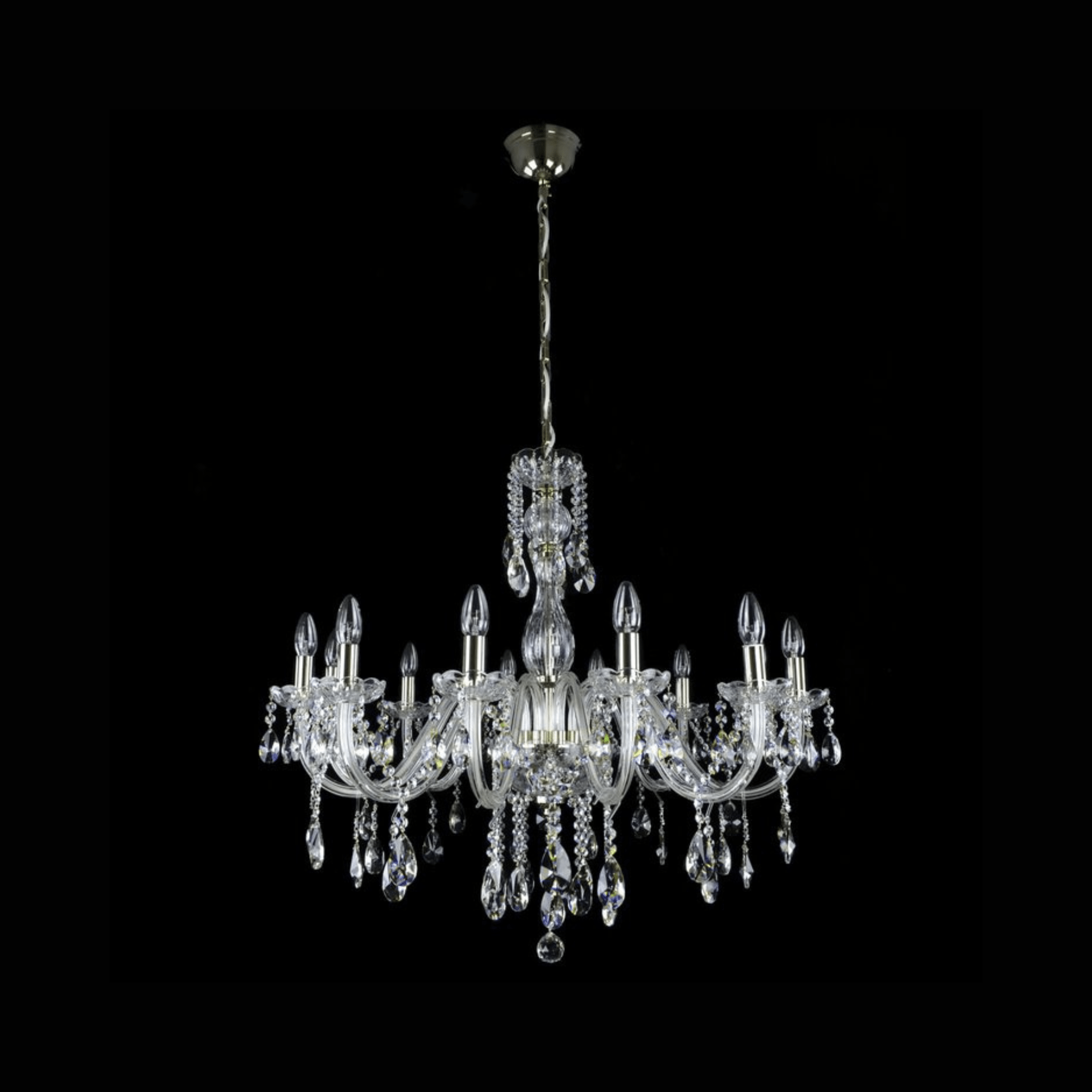 Clarit 12 Crystal Glass Chandelier - Wranovsky - Luxury Lighting BoutiqueTraditional Crystal ChandeliersWranovsky