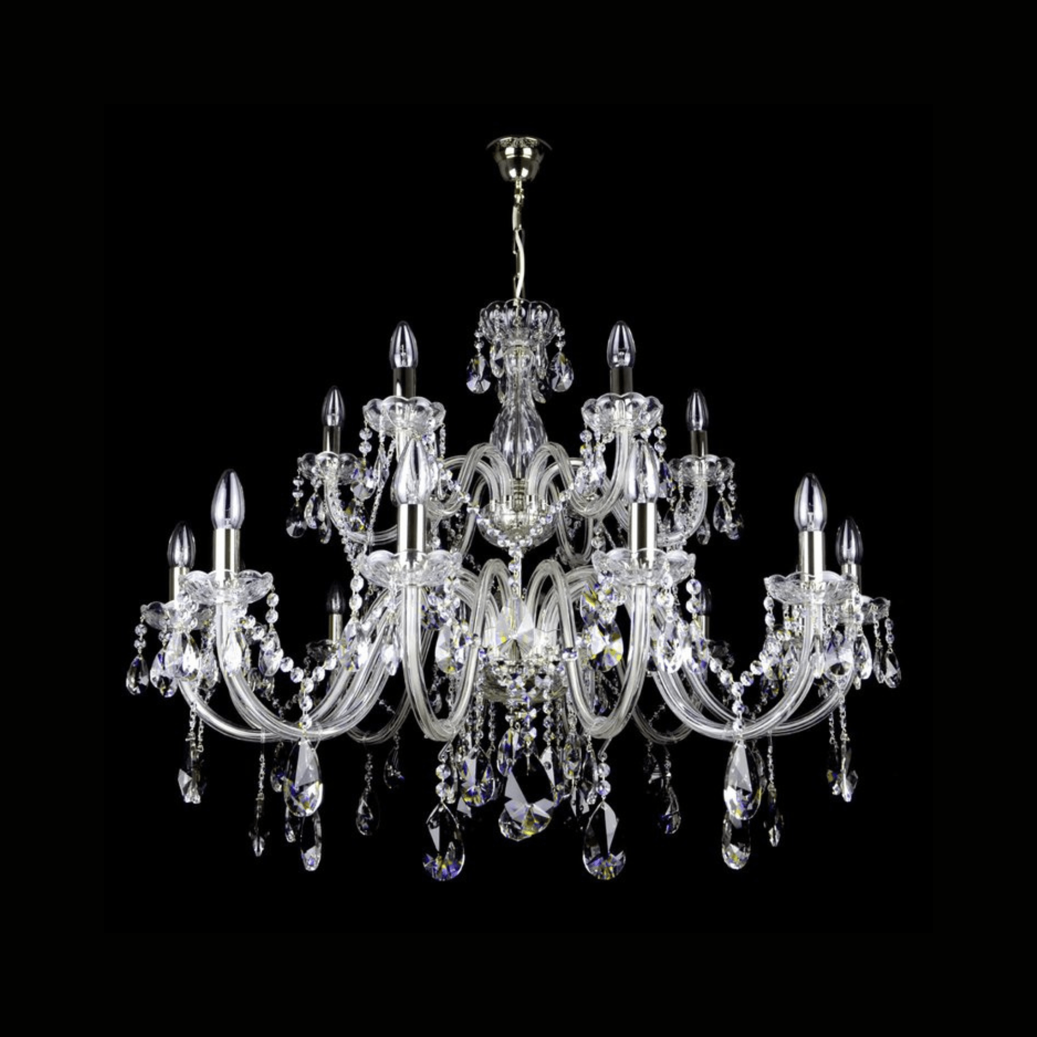 Clarit 18 Crystal Glass Chandelier - Wranovsky - Luxury Lighting BoutiqueTraditional Crystal ChandeliersWranovsky