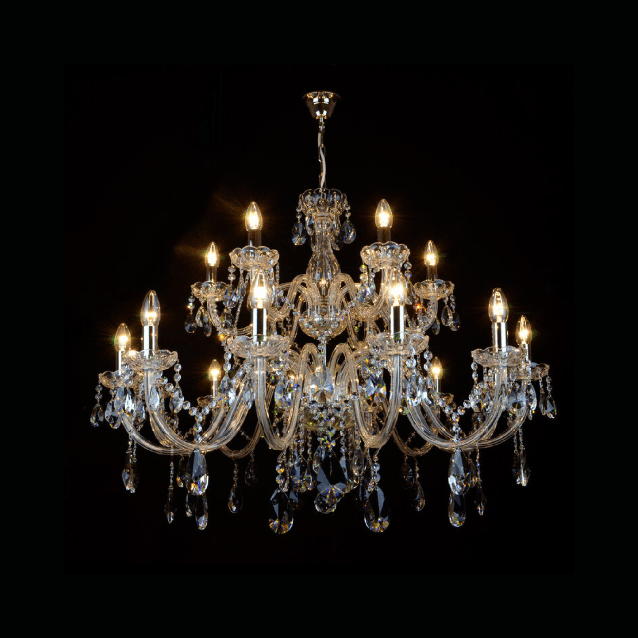 Clarit 18 Crystal Glass Chandelier - Wranovsky - Luxury Lighting BoutiqueTraditional Crystal ChandeliersWranovsky