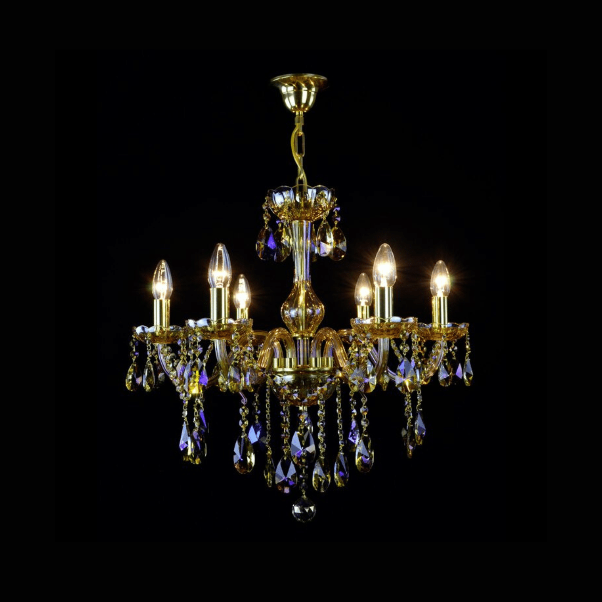 Clarit 6 Crystal Glass Chandelier - Wranovsky - Luxury Lighting BoutiqueTraditional Crystal ChandeliersWranovsky