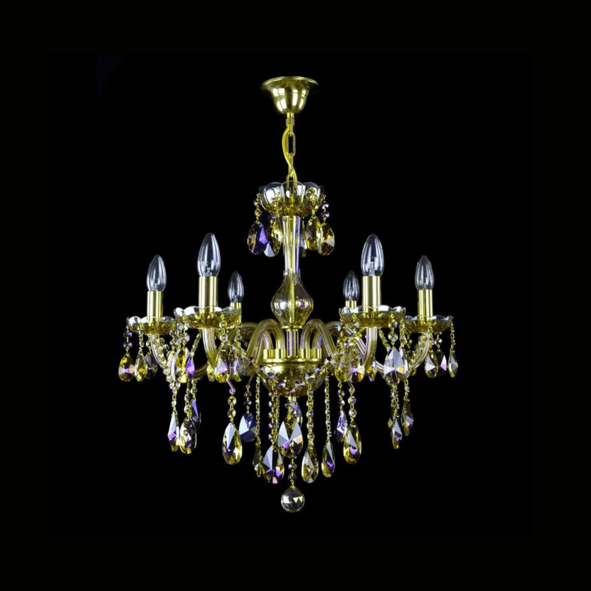Clarit 6 Crystal Glass Chandelier - Wranovsky - Luxury Lighting BoutiqueTraditional Crystal ChandeliersWranovsky