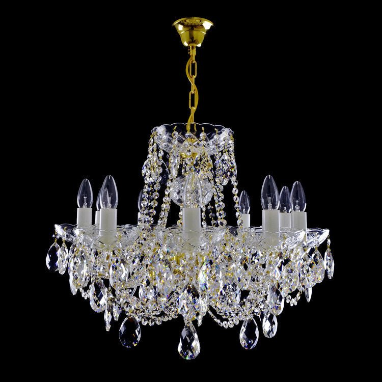 Classe 10 Crystal Glass Chandelier (Gold/Silver) - Wranovsky - Luxury Lighting BoutiqueTraditional Crystal ChandeliersWranovsky