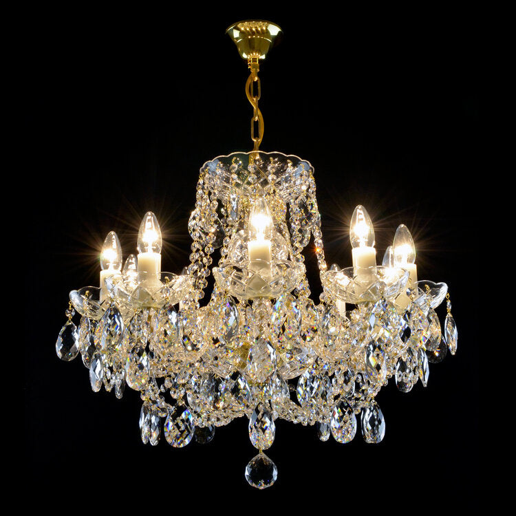 Classe 10 Crystal Glass Chandelier (Gold/Silver) - Wranovsky - Luxury Lighting Boutique