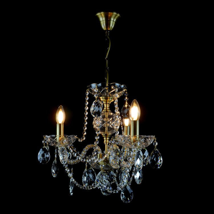 Classe 3 Crystal Glass Chandelier (Gold/Silver) - Wranovsky - Luxury Lighting Boutique