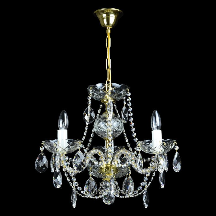 Classe 3 Crystal Glass Chandelier (Gold/Silver) - Wranovsky - Luxury Lighting BoutiqueTraditional Crystal ChandeliersWranovsky