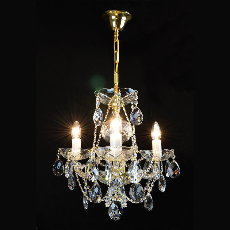 Classe 3 Crystal Glass Chandelier (Gold/Silver) - Wranovsky - Luxury Lighting Boutique