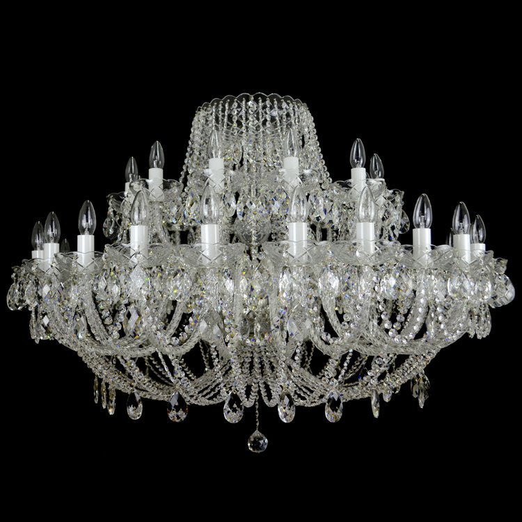 Classe 36 Crystal Glass Chandelier (Gold/Silver) - Wranovsky - Luxury Lighting BoutiqueTraditional Crystal ChandeliersWranovsky