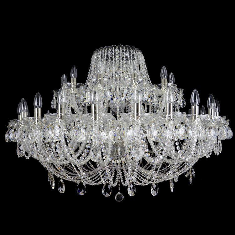 Classe 36 Crystal Glass Chandelier (Gold/Silver) - Wranovsky - Luxury Lighting BoutiqueTraditional Crystal ChandeliersWranovsky