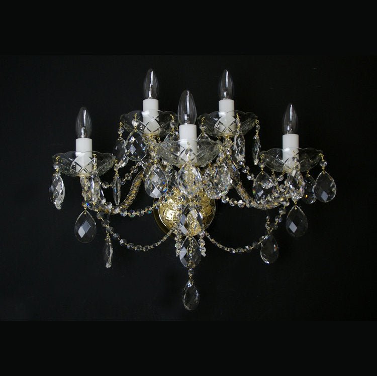 Classe 5 Wall Light (Gold/Silver) - Wranovsky - Luxury Lighting BoutiqueTraditional Crystal ChandeliersWranovsky