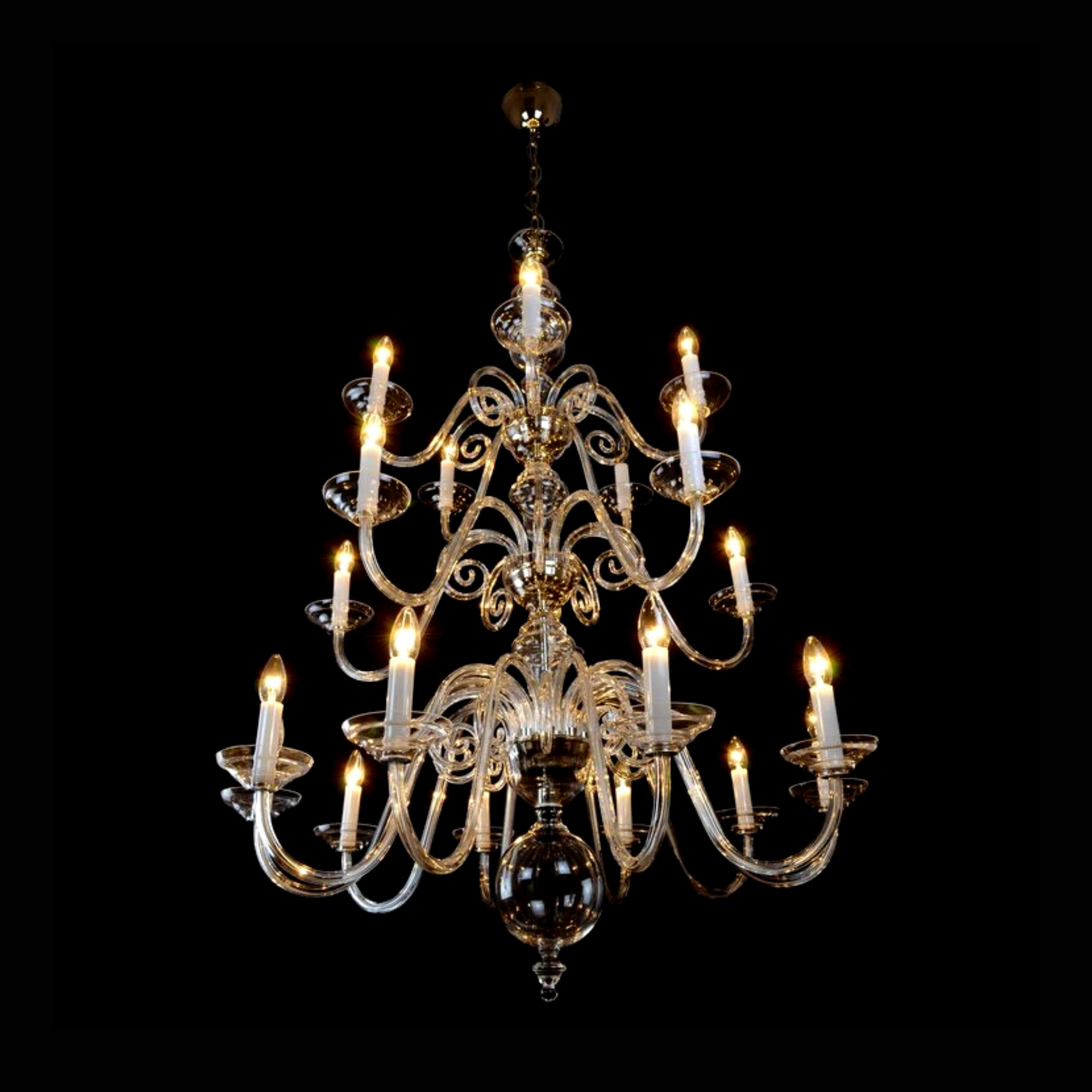 Clerius 20 Crystal Glass Chandelier - Wranovsky - Luxury Lighting Boutique