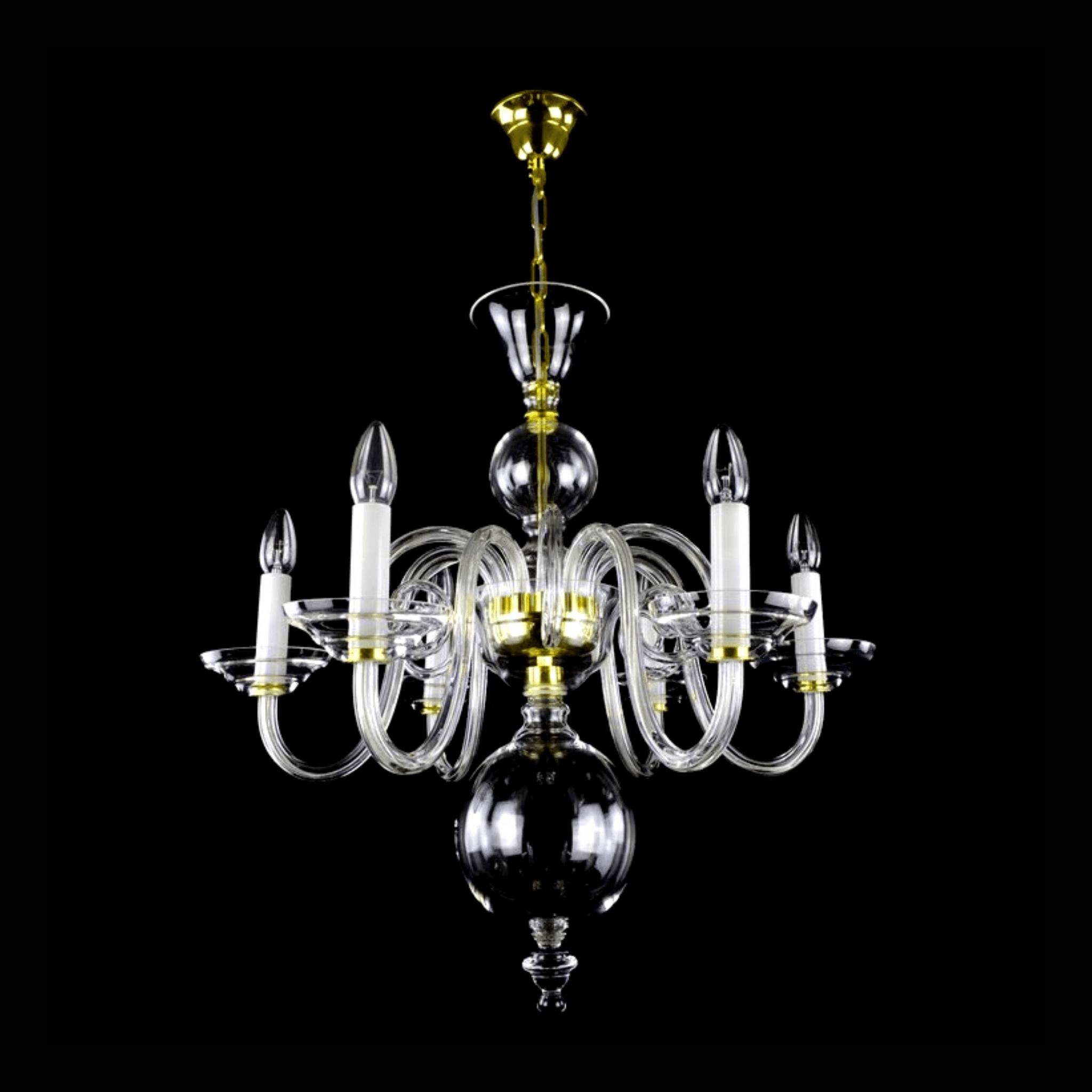 Clerius 6 Crystal Chandelier - Wranovsky - Luxury Lighting BoutiqueChandeliersWranovsky
