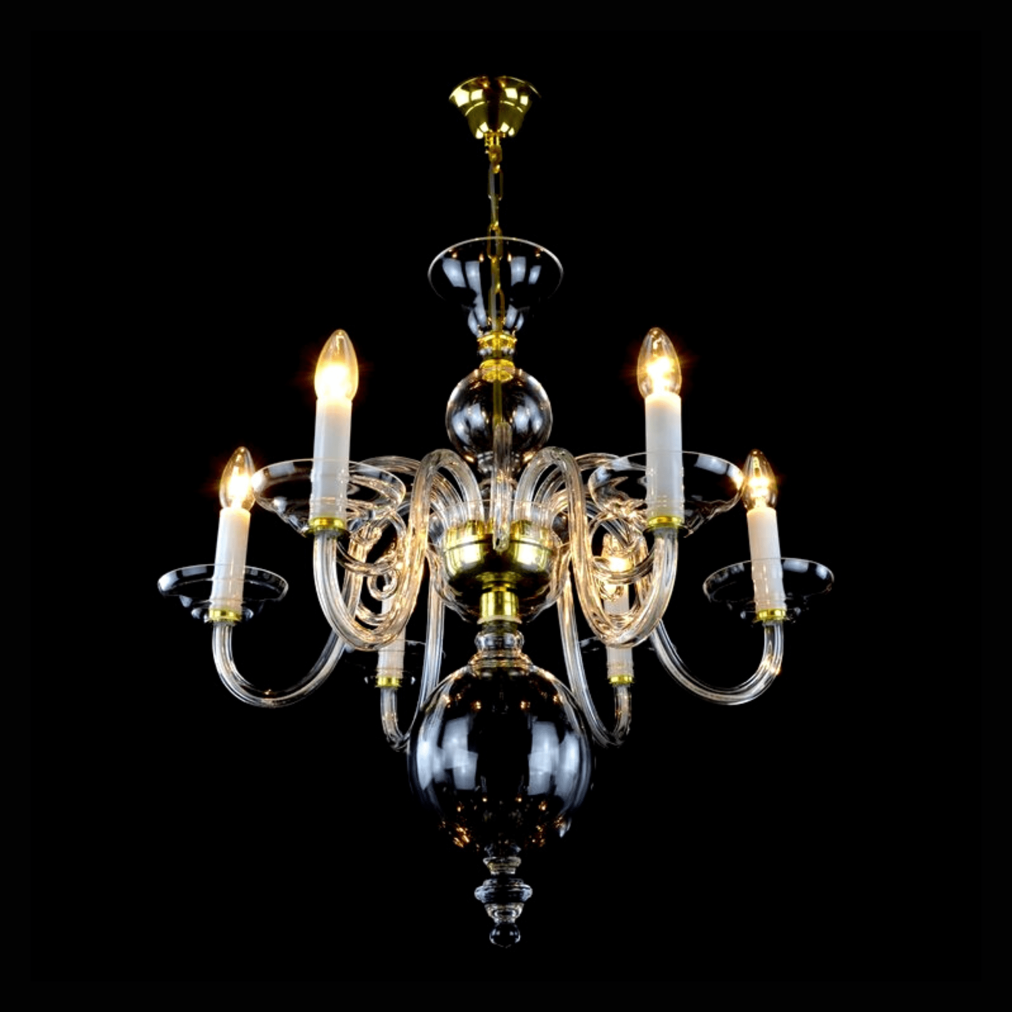 Clerius 6 Crystal Chandelier - Wranovsky - Luxury Lighting BoutiqueChandeliersWranovsky