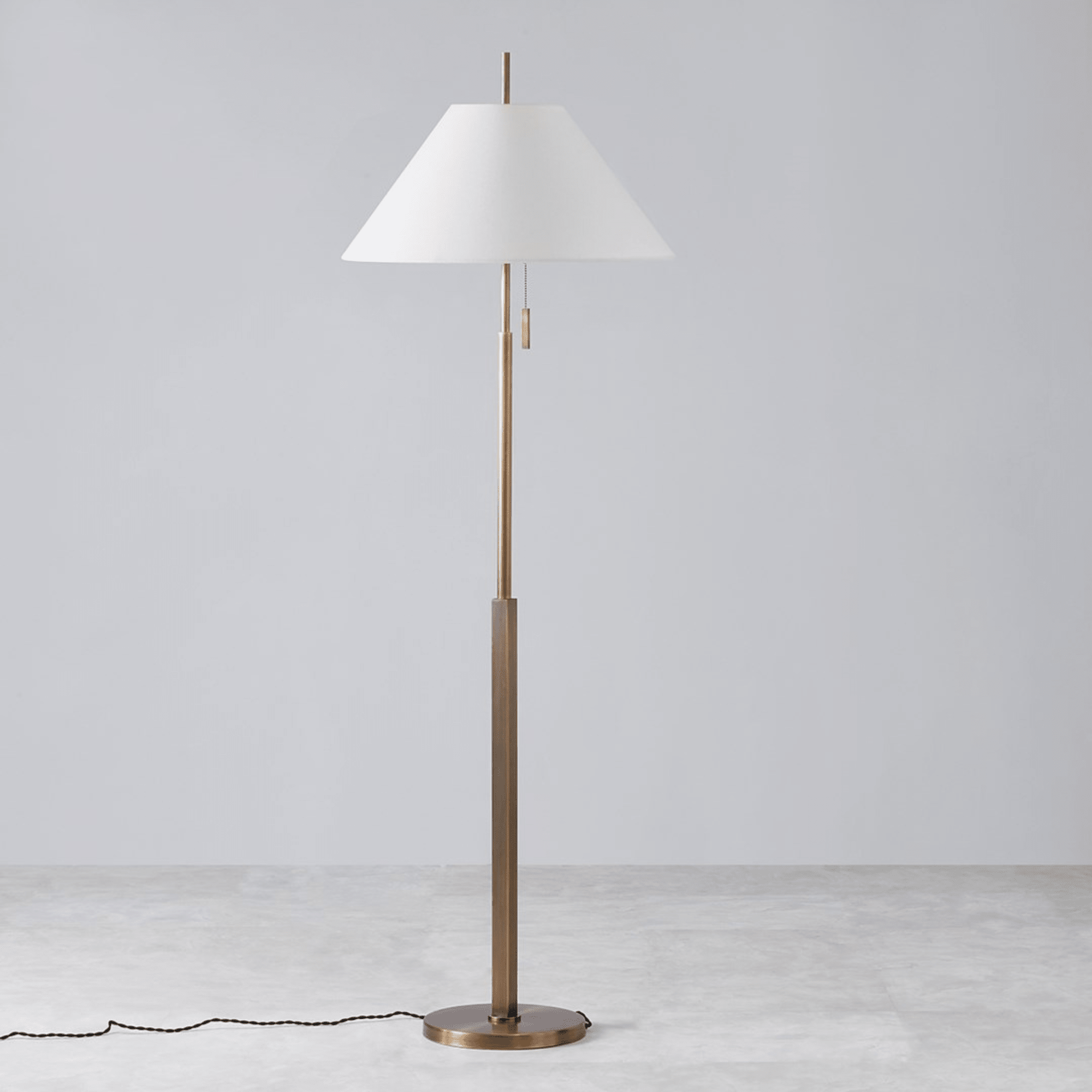 Clic Floor Lamp (PFL5769 - PBR) - Troy Lighting - Luxury Lighting BoutiqueBrass/Metal ChandeliersTroy Lighting