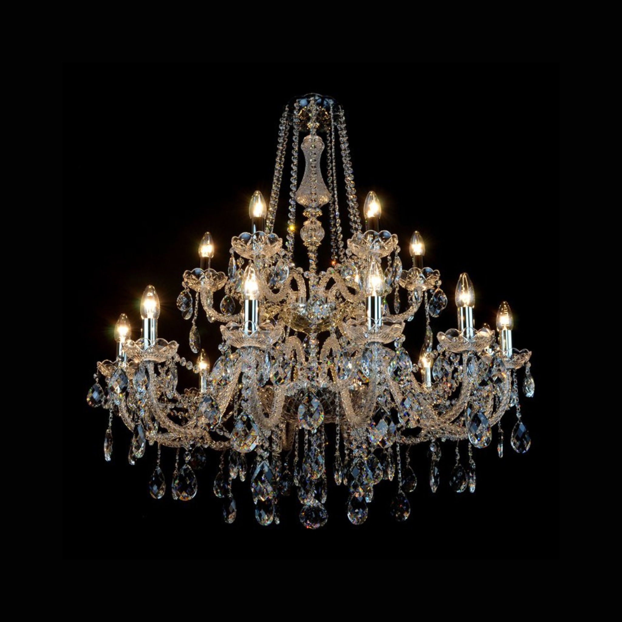 Comitessa 18 Light Crystal Chandelier - Wranovsky - Luxury Lighting Boutique