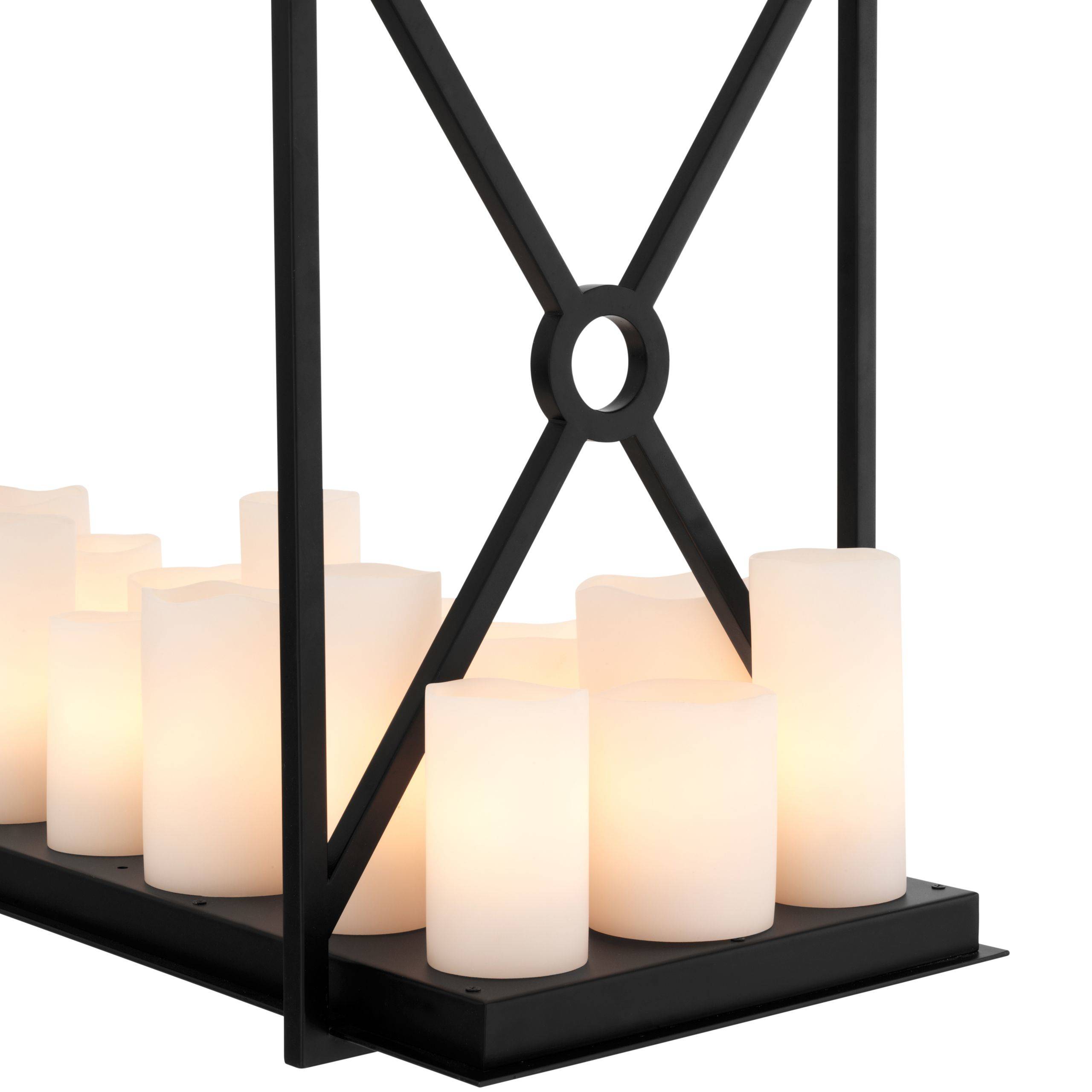 Commodore Modern Chandelier - Black | Brass - Eichholtz - Luxury Lighting BoutiqueBrass/Metal ChandeliersEichholtz