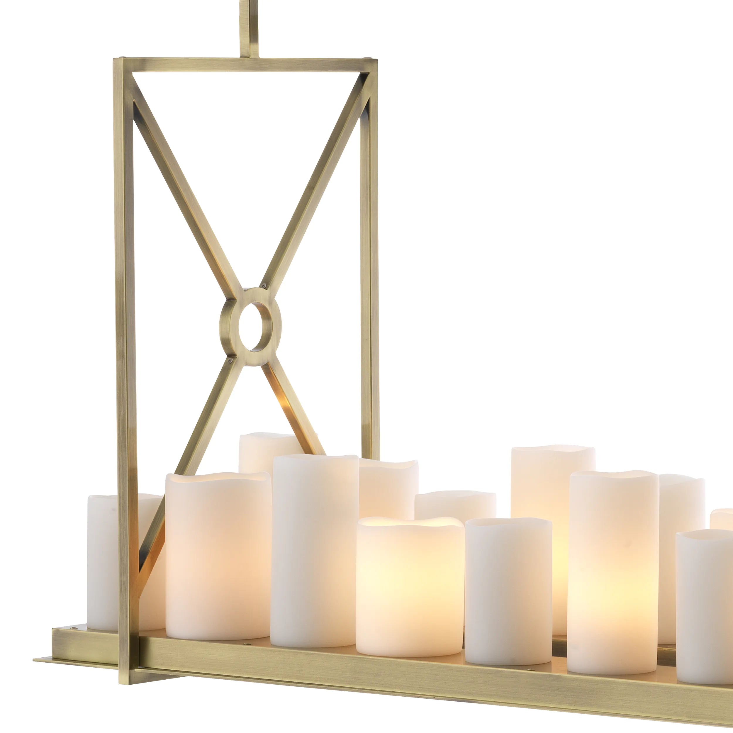 Commodore Modern Chandelier - Black | Brass - Eichholtz - Luxury Lighting BoutiqueBrass/Metal ChandeliersEichholtz