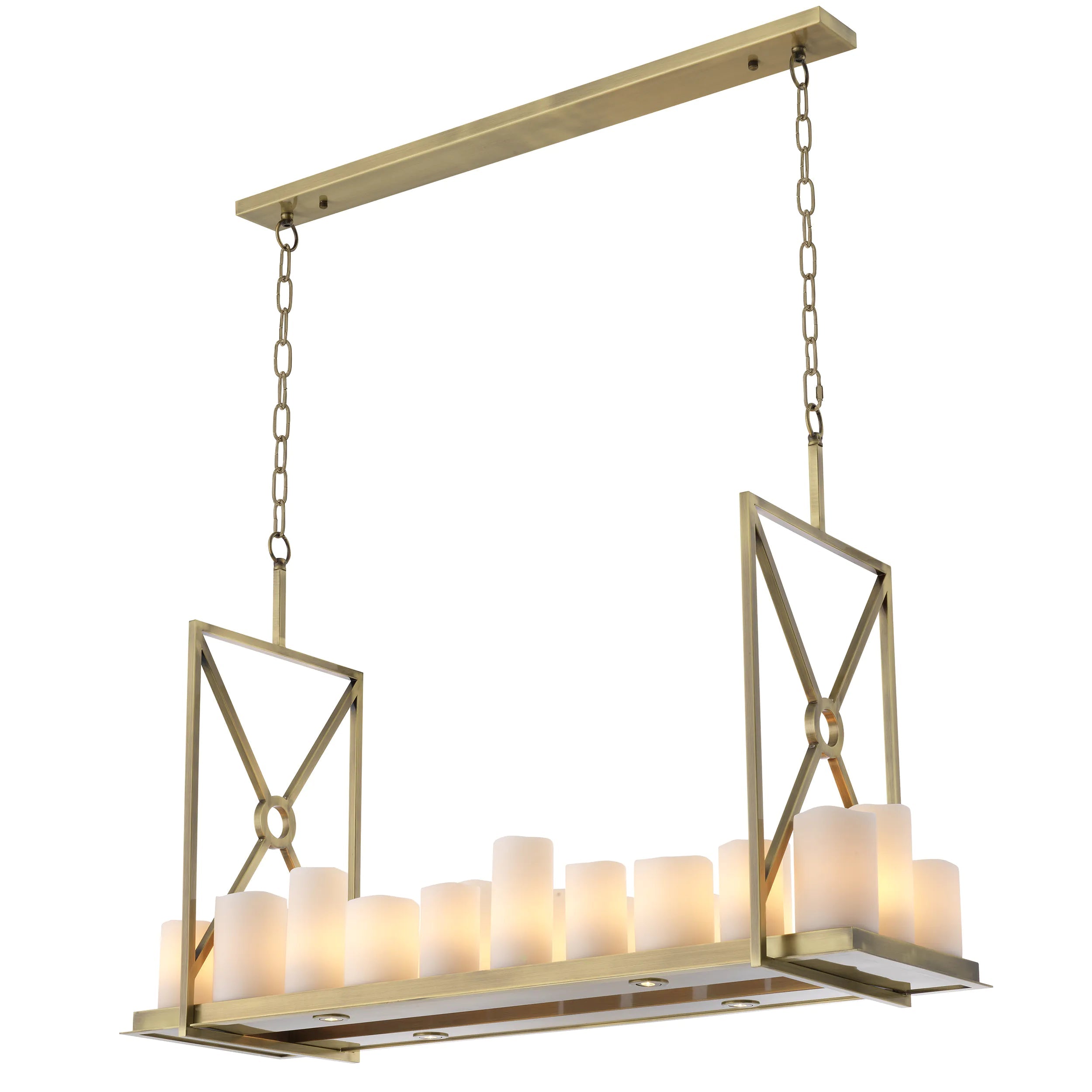 Commodore Modern Chandelier - Black | Brass - Eichholtz - Luxury Lighting BoutiqueBrass/Metal ChandeliersEichholtz