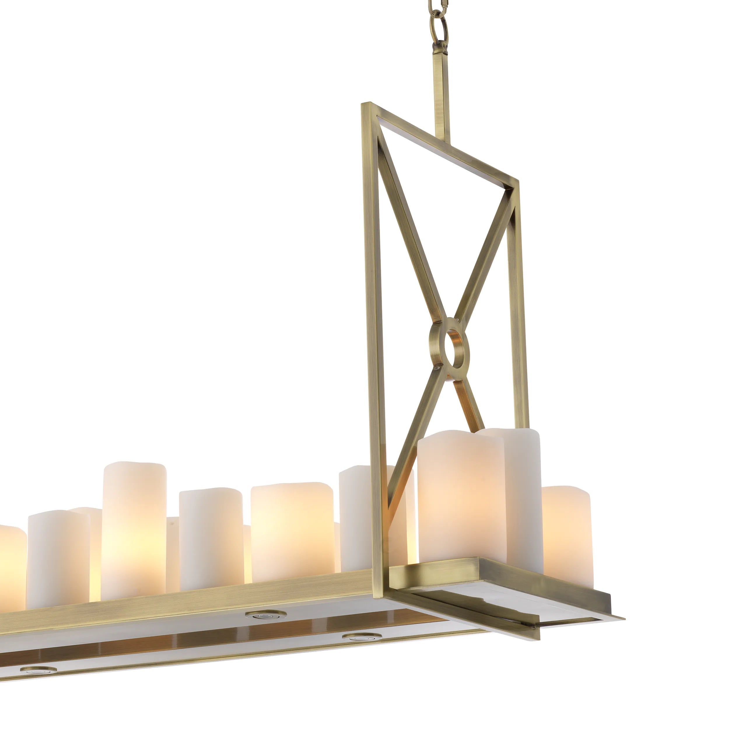 Commodore Modern Chandelier - Black | Brass - Eichholtz - Luxury Lighting BoutiqueBrass/Metal ChandeliersEichholtz