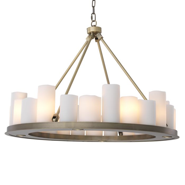 Commodore Ring Modern Chandelier - Black | Brass - Eichholtz - Luxury Lighting BoutiqueBrass/Metal ChandeliersEichholtz