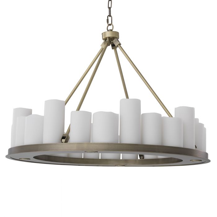 Commodore Ring Modern Chandelier - Black | Brass - Eichholtz - Luxury Lighting BoutiqueBrass/Metal ChandeliersEichholtz