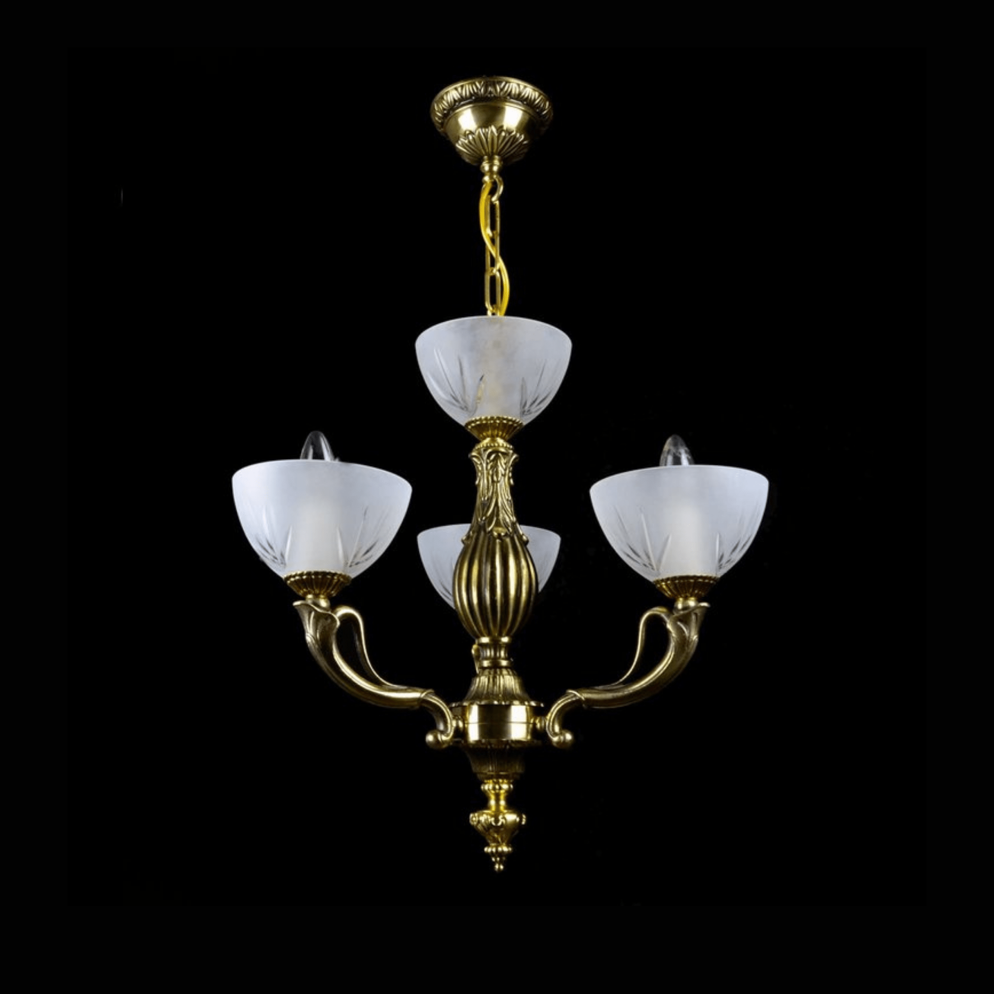 Crater 3/5 Crystal Glass Chandelier - Wranovsky - Luxury Lighting BoutiqueBrass/Metal ChandeliersWranovsky