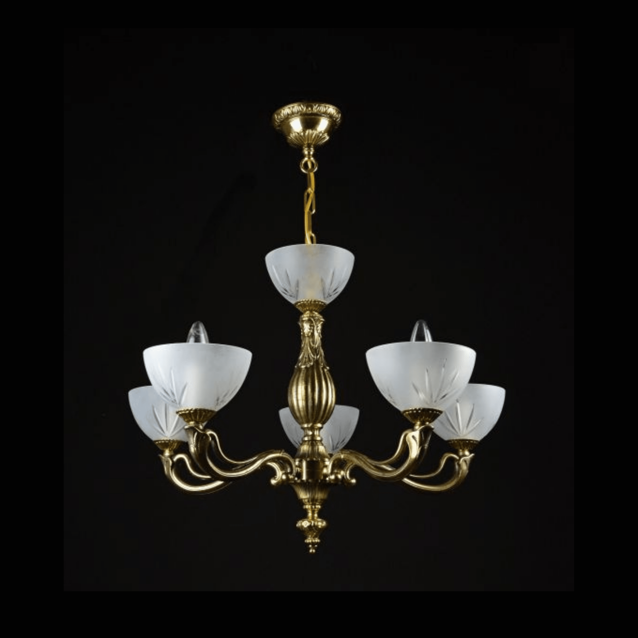 Crater 3/5 Crystal Glass Chandelier - Wranovsky - Luxury Lighting BoutiqueBrass/Metal ChandeliersWranovsky