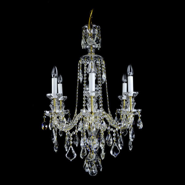 Crown 6 Light Crystal Chandelier - Wranovsky - Luxury Lighting BoutiqueTraditional Crystal ChandeliersWranovsky