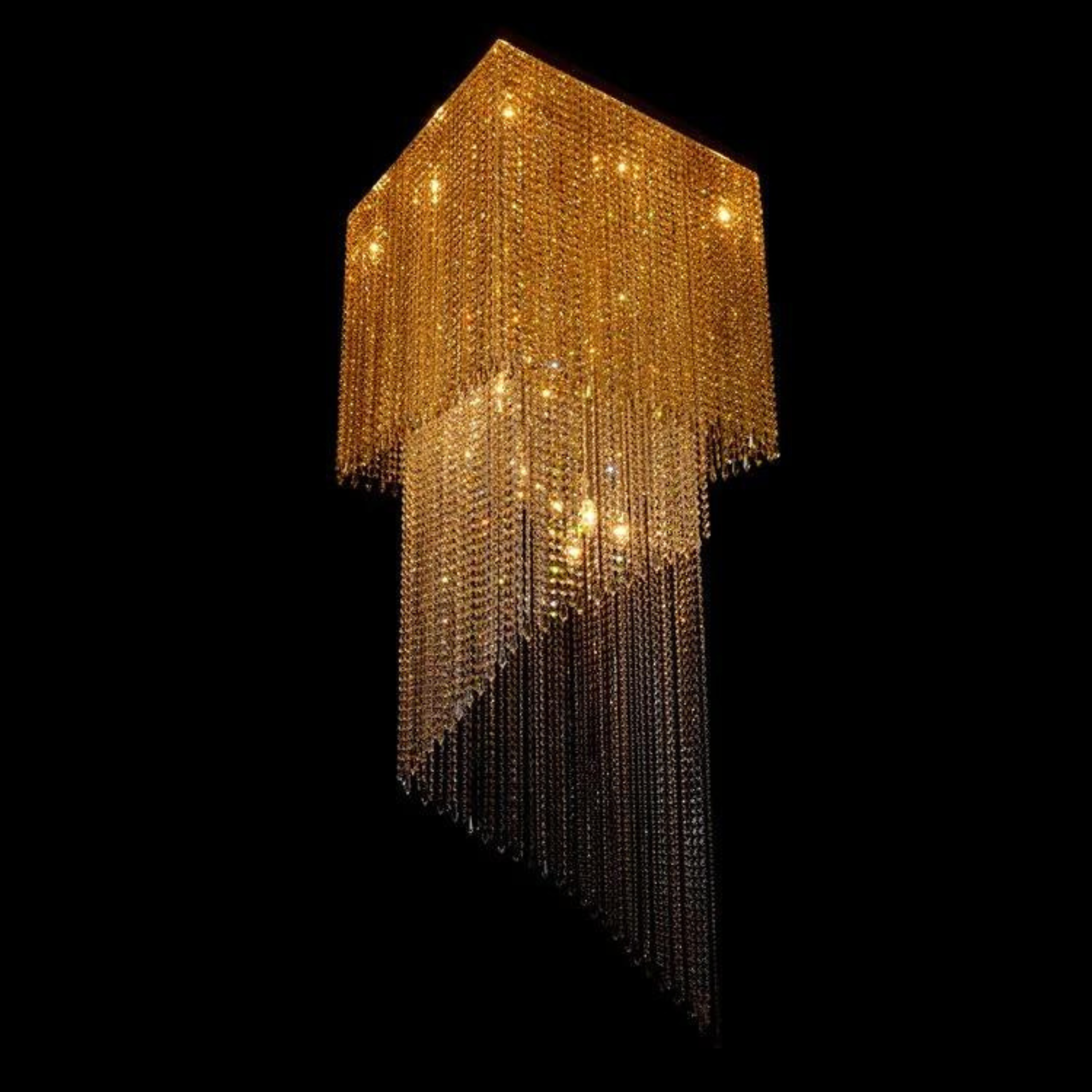 Cube 16 Light Modern Glass Chandelier - Wranovsky - Luxury Lighting Boutique