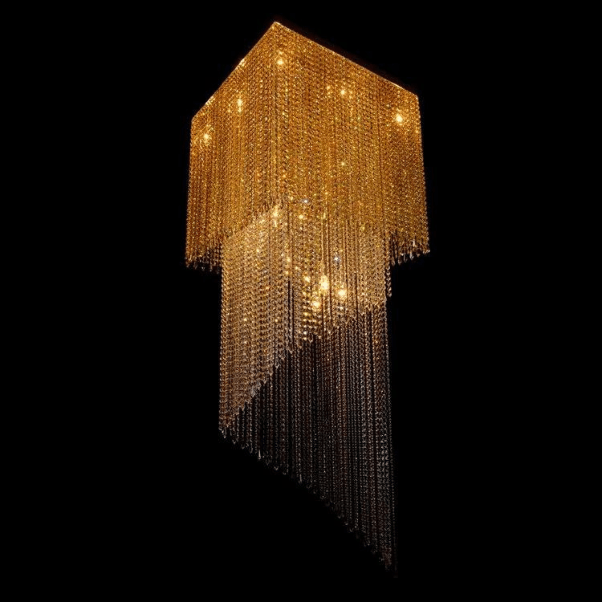 Cube 16 Light Modern Glass Chandelier - Wranovsky - Luxury Lighting BoutiqueWranovsky