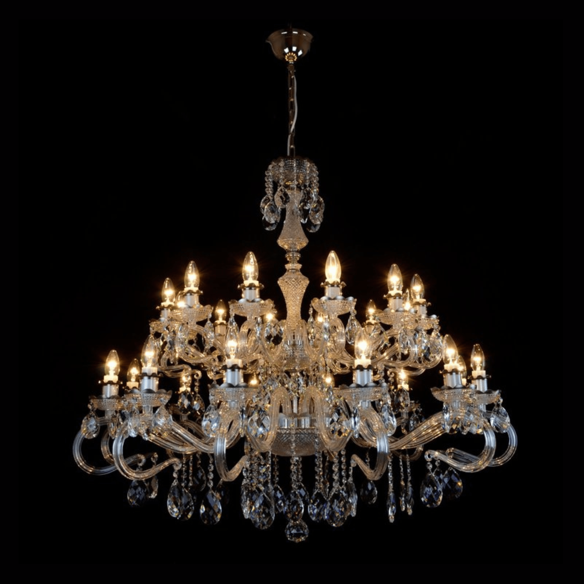 Daisy 24 Crystal Glass Chandelier - Wranovsky - Luxury Lighting BoutiqueTraditional Crystal ChandeliersWranovsky