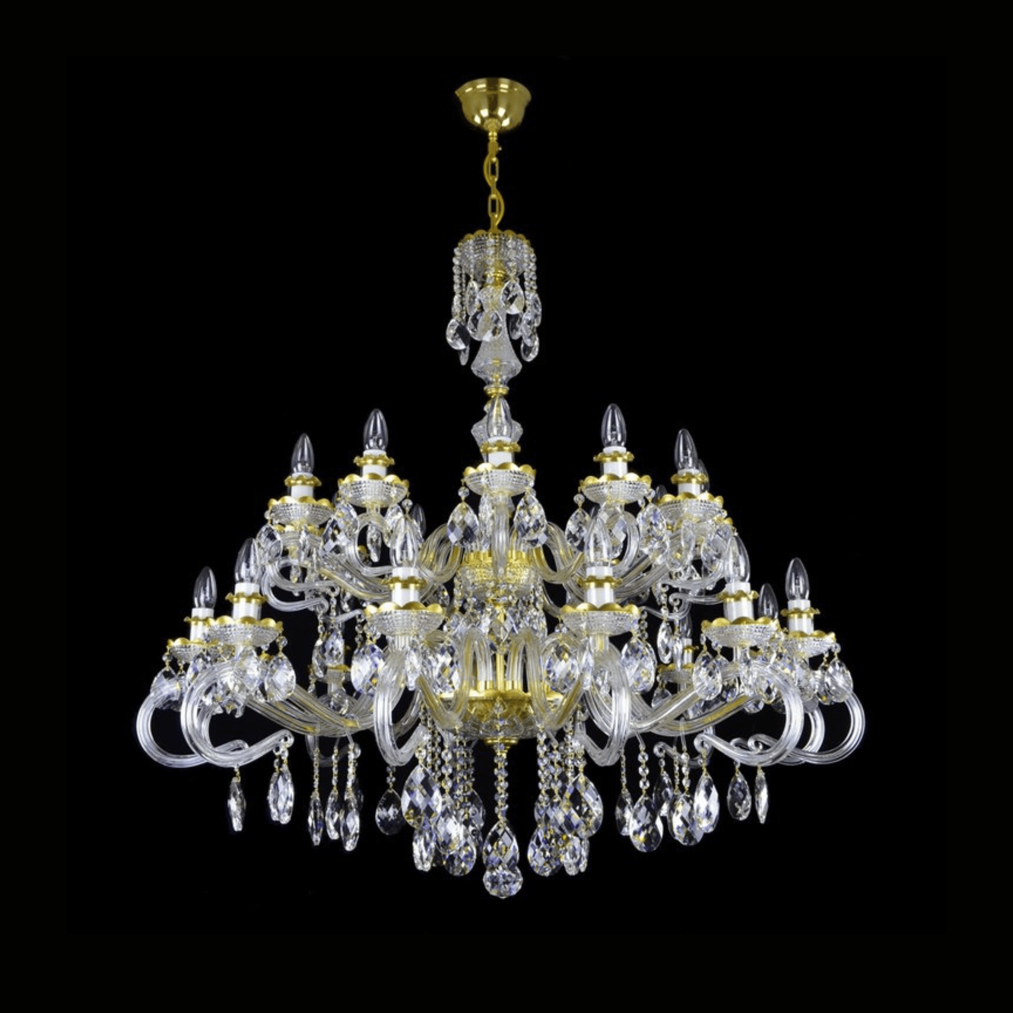 Daisy 24 Crystal Glass Chandelier - Wranovsky - Luxury Lighting BoutiqueTraditional Crystal ChandeliersWranovsky