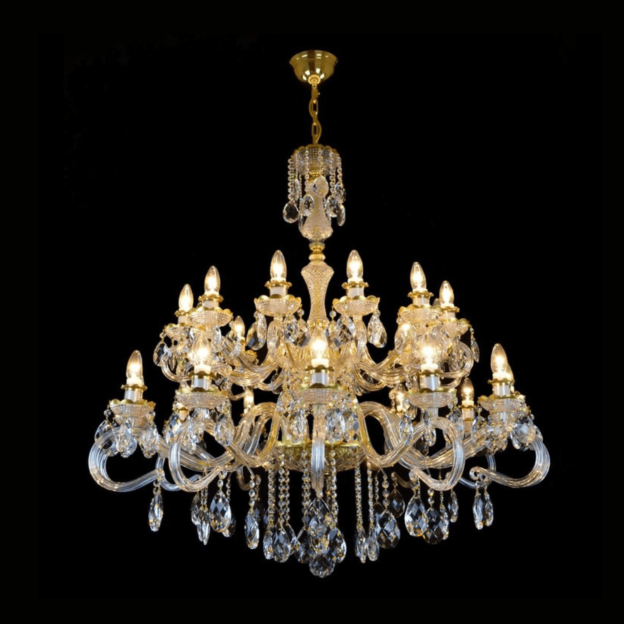 Daisy 24 Crystal Glass Chandelier - Wranovsky - Luxury Lighting BoutiqueTraditional Crystal ChandeliersWranovsky