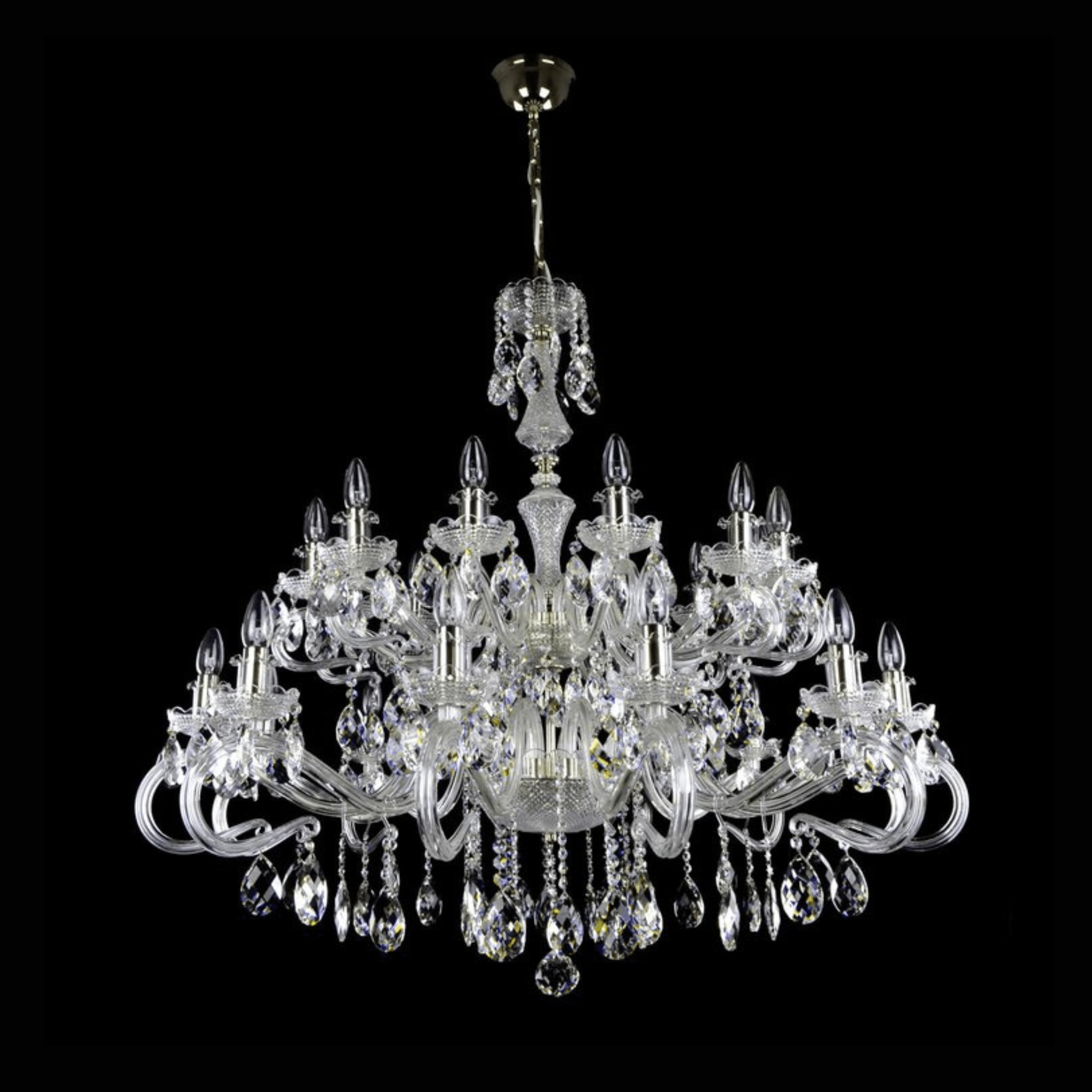 Daisy 24 Crystal Glass Chandelier - Wranovsky - Luxury Lighting BoutiqueTraditional Crystal ChandeliersWranovsky