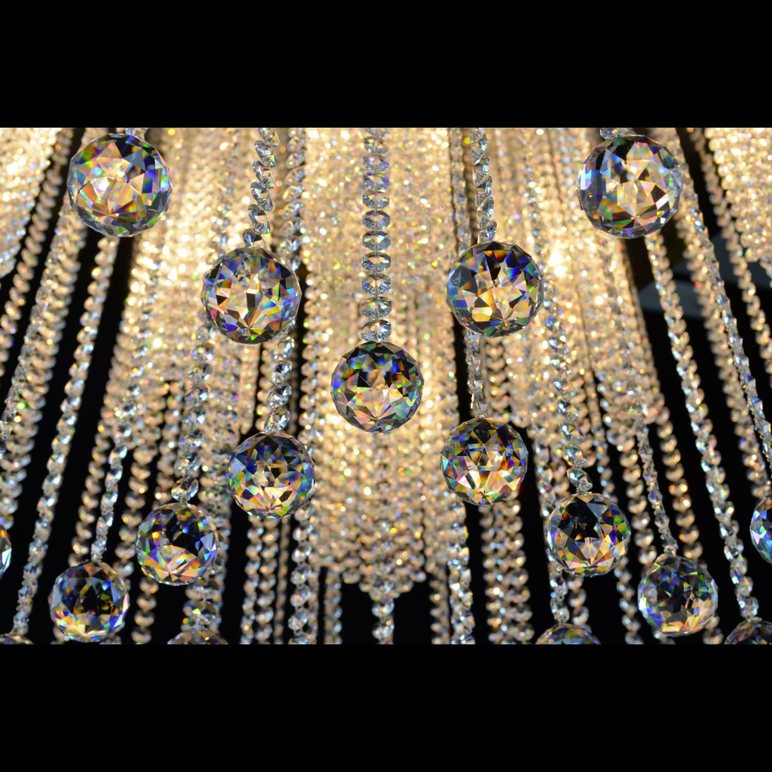 December 9 Light Flush Mount Modern Glass Chandelier - Wranovsky - Luxury Lighting Boutique