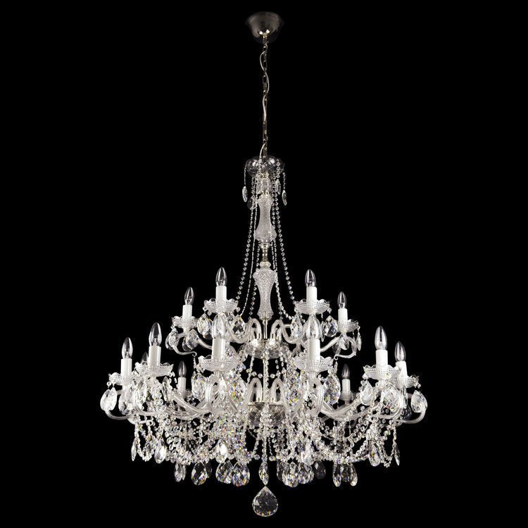 Diamant 18 Crystal Glass Chandelier (Gold/Silver) - Wranovsky - Luxury Lighting BoutiqueTraditional Crystal ChandeliersWranovsky