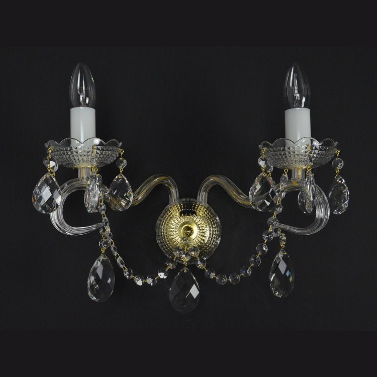 Diamant 2 Wall Light (Gold/Silver) - Wranovsky - Luxury Lighting BoutiqueTraditional Crystal ChandeliersWranovsky